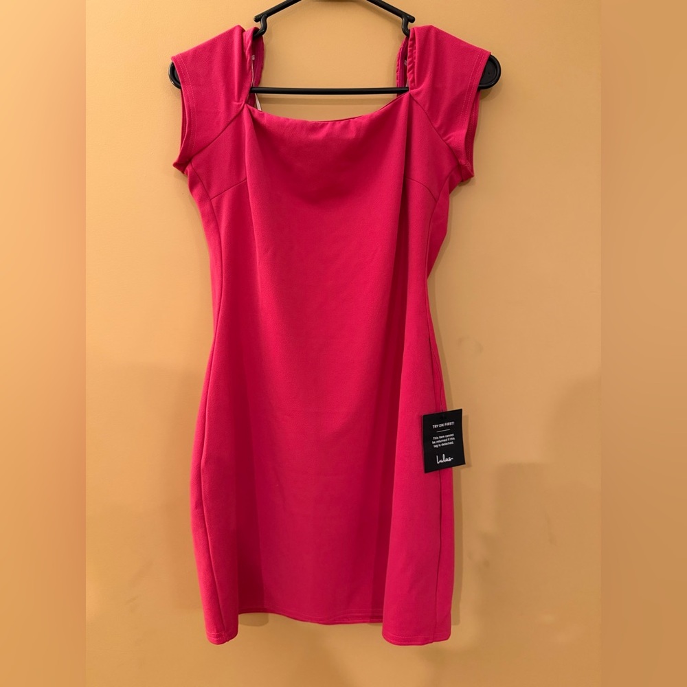 Lulu's Vibrant Pink Mini Dress